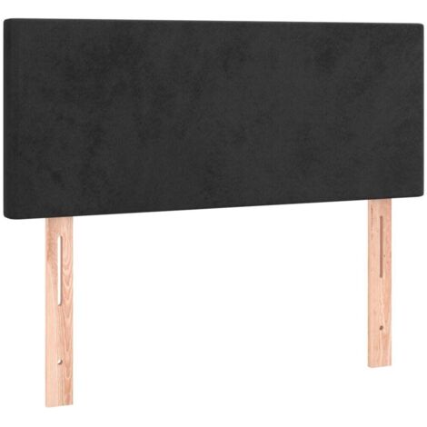 Tête de lit Noir 80x5x78/88 cm Velours
