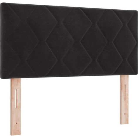 Tête de lit Noir 90 cm Velours