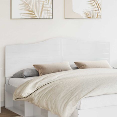 Tête de lit-Panneau de lit Blanc Brillant 180 cm Bois d'ingénierie 518185