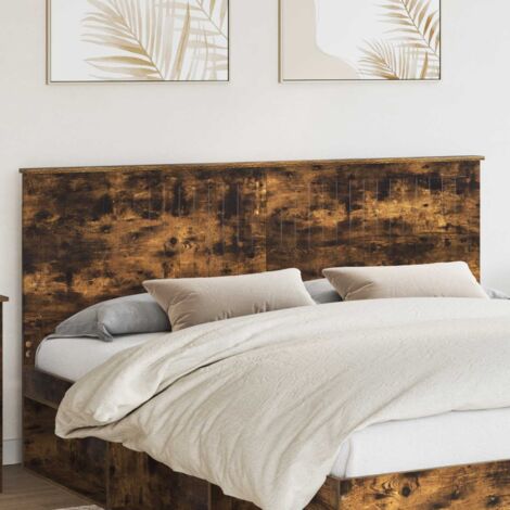 Tête de lit-Panneau de lit Chêne fumé 180 cm Bois d'ingénierie 486984