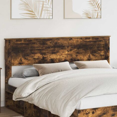Tête de lit-Panneau de lit Chêne fumé 180 cm Bois d'ingénierie 513467