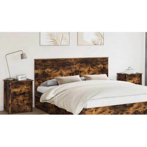 Tête de lit-Panneau de lit Chêne fumé 180 cm Bois d'ingénierie 577400