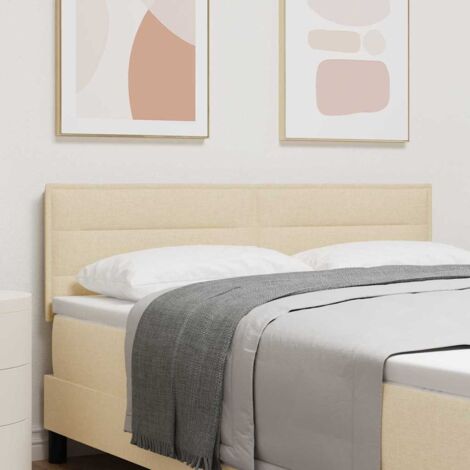 Tête de lit-Panneau de lit Crème 140 cm tissu 980282