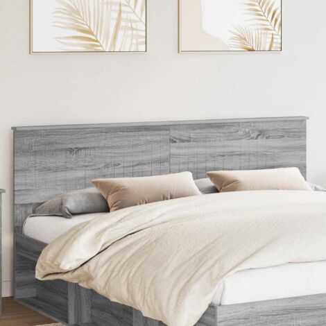 Tête de lit-Panneau de lit Gris Sonoma 180 cm Bois d'ingénierie 249579