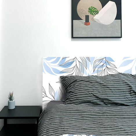 Tête de lit papier peint DELPHINE - Floral Bleu - Maison Danaé