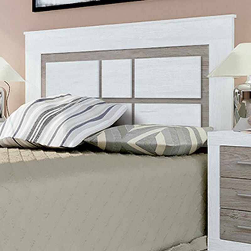 Tête de lit plafond avec pieds Laura 160 x 120 x 3,8 cm Couleur: pin andersen - gris