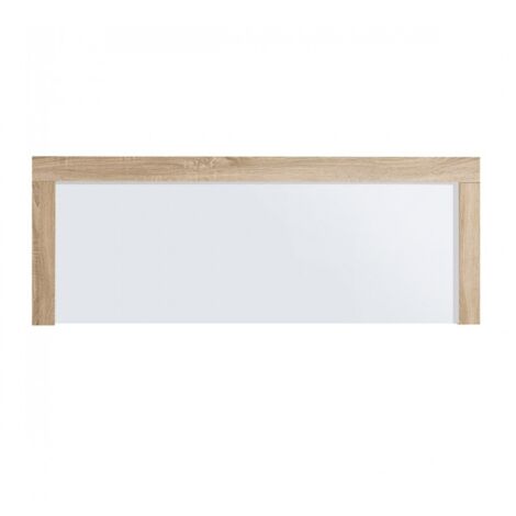 Tête de lit pour lits de 135 et 150 cm, coloris Cambrian/Blanc - Longueur 155 x Hauteur 60 x Profondeur 3 cm