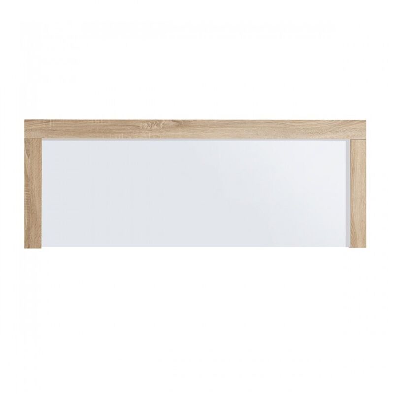 PEGANE T&ecirc;te de lit pour lits de 135 et 150 cm, coloris Cambrian/Blanc - Longueur 155 x Hauteur 60 x Profondeur 3 cm