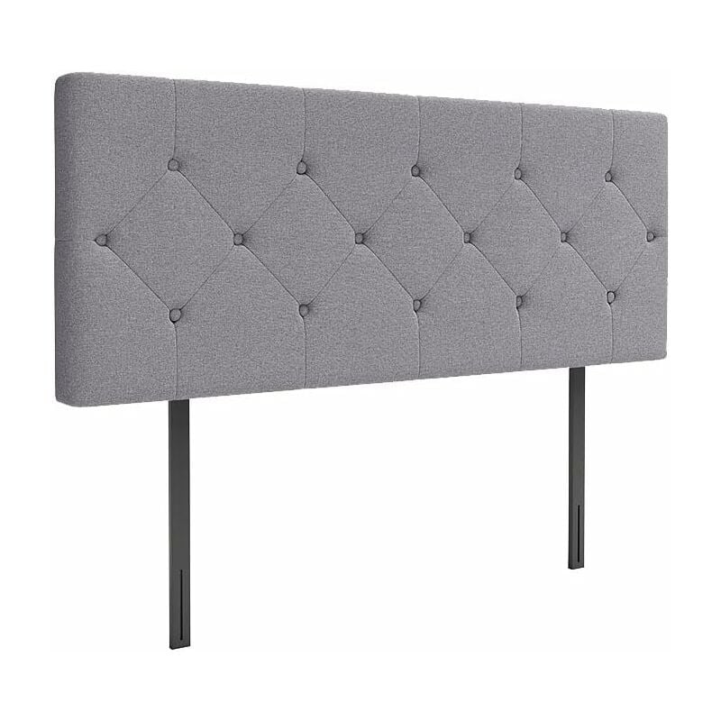 Tête de lit rembourrée Dewinner Tissu capitonné,Épaisseur Totale de 8 cm (140x100cm)