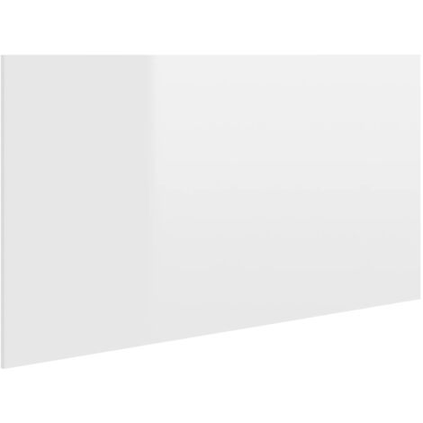BONNEVIE Tête de lit Résistante et économique, Panneau de lit, Blanc brillant 160x1,5x80 cm Bois d'ingénierie OIB9409E
