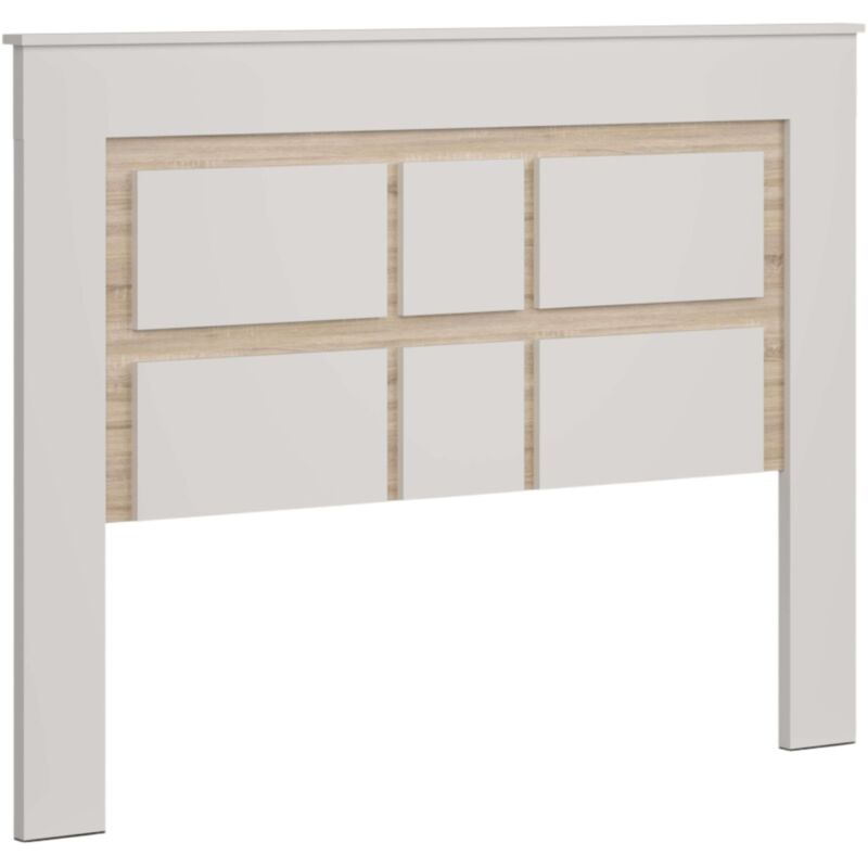 Tête de lit Sara pour chambre de style nordique en chêne Sonoma et cachemire 160 cm