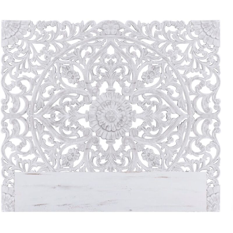 T&ecirc;te de lit serena 160cm bois blanc 