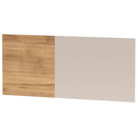 Tête de lit simple coloris Beige/chêne Mauvella - Longueur 110 x Hauteur 45 x Profondeur 1,6 cm