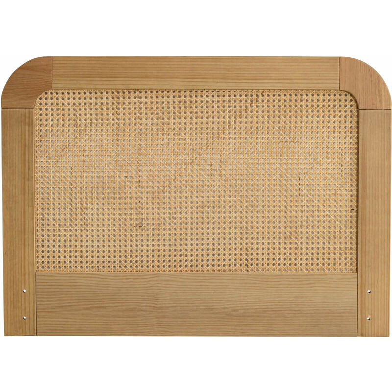 Tête de lit smoothcloud 90 cm en cannage et bois naturel