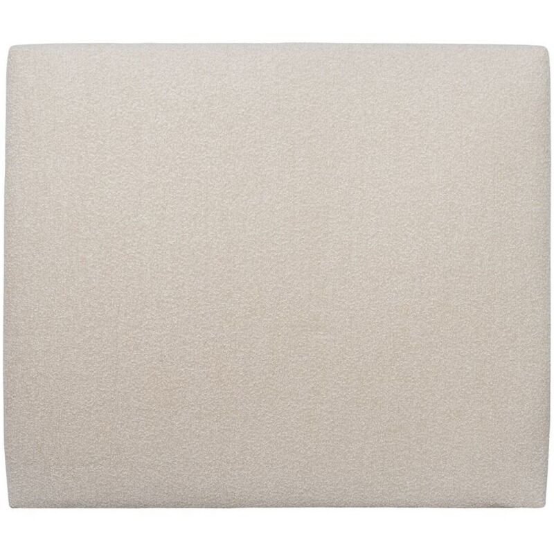 Tete de lit Tapissée Bouclette Beige l 180 cm - Ep 10 cm rembourré