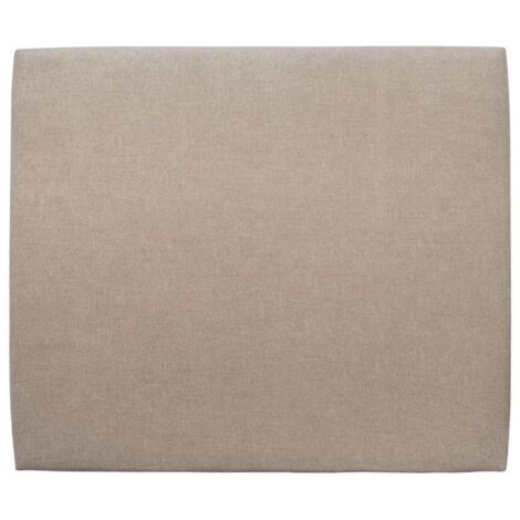 Tete de lit Tapissée Tissu Beige brun L 140 cm - Ep 10 cm rembourré