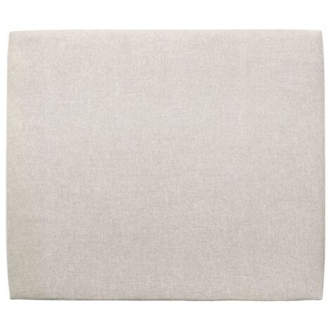 Tete de lit Tapissée Tissu Beige clair L 200 cm - Ep 10 cm rembourré
