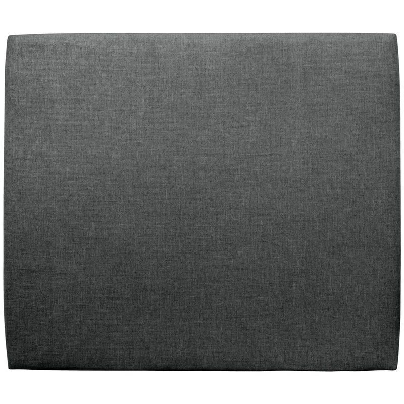 Tete de lit Tapissée Tissu Gris anthracite l 160 cm - Ep 10 cm rembourré
