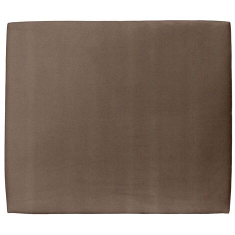 Tete de lit Tapissée Velours Taupe L 140 cm - Ep 10 cm rembourré