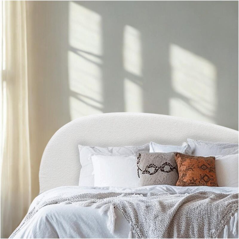 Tête de lit tissu bouclette 165 cm lena