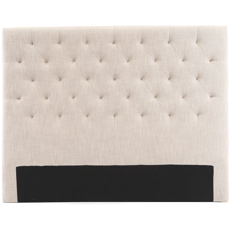 Miliboo - Tête de lit capitonnée en tissu naturel L160 cm enguerrand