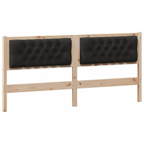 Tête de lit，Décoration murale Autre Marron et noir 160 cm Bois massif en pin CFW902609