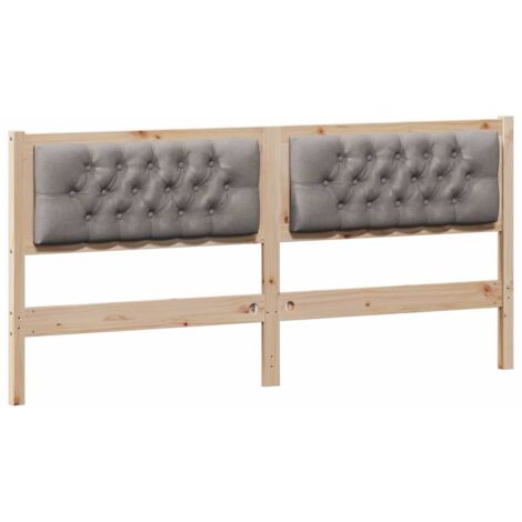 Tête de lit，Décoration murale Autre Marron et taupe 180 cm Bois massif en pin CFW367491