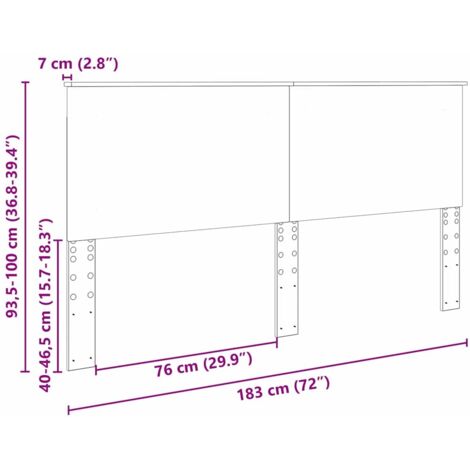 Tête de lit，Décoration murale Bois Ancien 180 cm Bois d'ingénierie CFW199296
