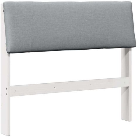 Tête de lit，Décoration murale capitonnée Gris clair 90 cm Pin massif CFW445182