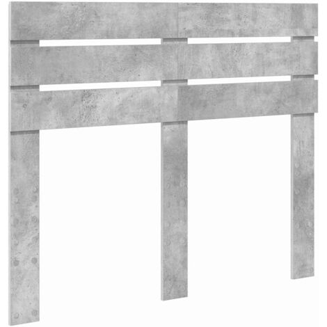 Tête de lit，Décoration murale Gris béton 135 cm Bois d'ingénierie CFW131524