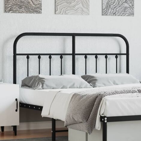 Tête de lit,Panneau de lit,Pour Lit adulte,Décoration murale Enfant métal noir 140 cm XZZZ634201