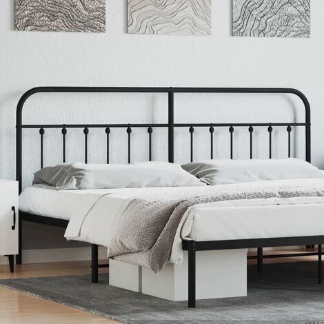 Tête de lit,Panneau de lit,Pour Lit adulte,Décoration murale Enfant métal noir 193 cm XZZZ192188
