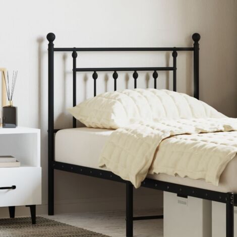 Tête de lit,Panneau de lit,Pour Lit adulte,Décoration murale Enfant métal noir 80 cm XZZZ598434