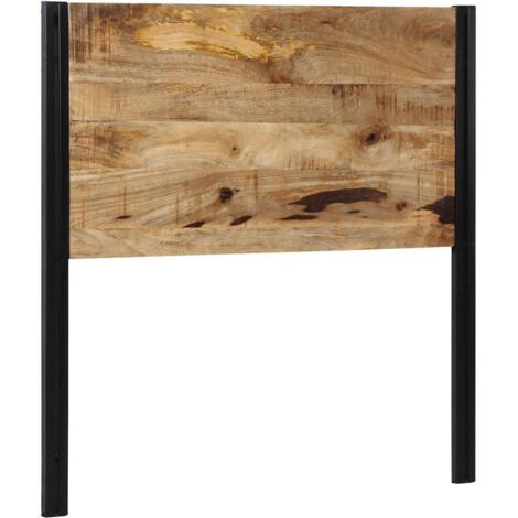 Tête de lit，Panneau décoratif 100 cm bois massif manguier et fer CFW1004268