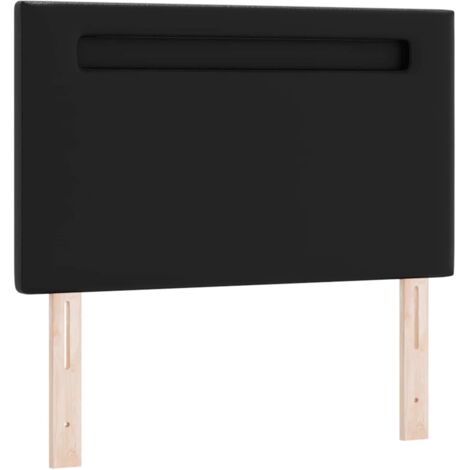 Tête de lit，Panneau décoratif avec des lumières à LED Noir 90 cm PVC CFW9511726