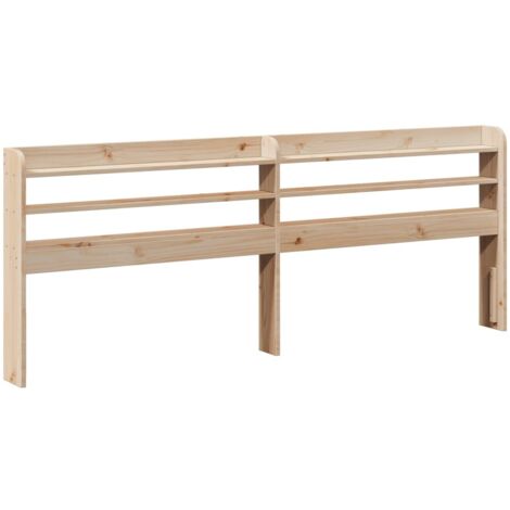 Tête de lit，Panneau décoratif avec étagères 180 cm bois massif de pin CFW5964835
