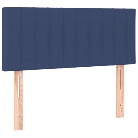 Tête de lit，Panneau décoratif Bleu 100x5x78/88 cm Tissu CFW7973642