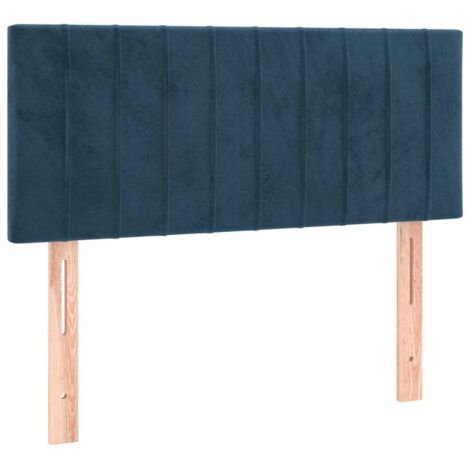 Tête de lit，Panneau décoratif Bleu foncé 100x5x78/88 cm Velours CFW6033255