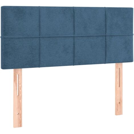 Tête de lit，Panneau décoratif Bleu foncé 100x5x78/88 cm Velours CFW6662766