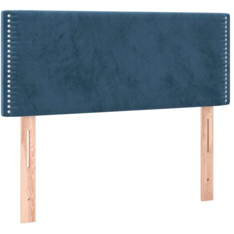 Tête de lit，Panneau décoratif Bleu foncé 100x5x78/88 cm Velours CFW7813648