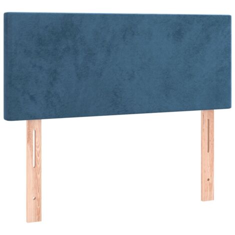 Tête de lit，Panneau décoratif Bleu foncé 90x5x78/88 cm Velours CFW3488062