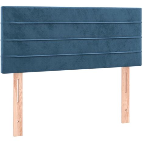 Tête de lit，Panneau décoratif Bleu foncé 90x5x78/88 cm Velours CFW6023863