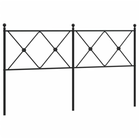 Tête de lit，Panneau décoratif métal noir 160 cm CFW1270442