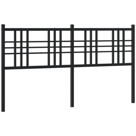 Tête de lit，Panneau décoratif métal noir 160 cm CFW4430875