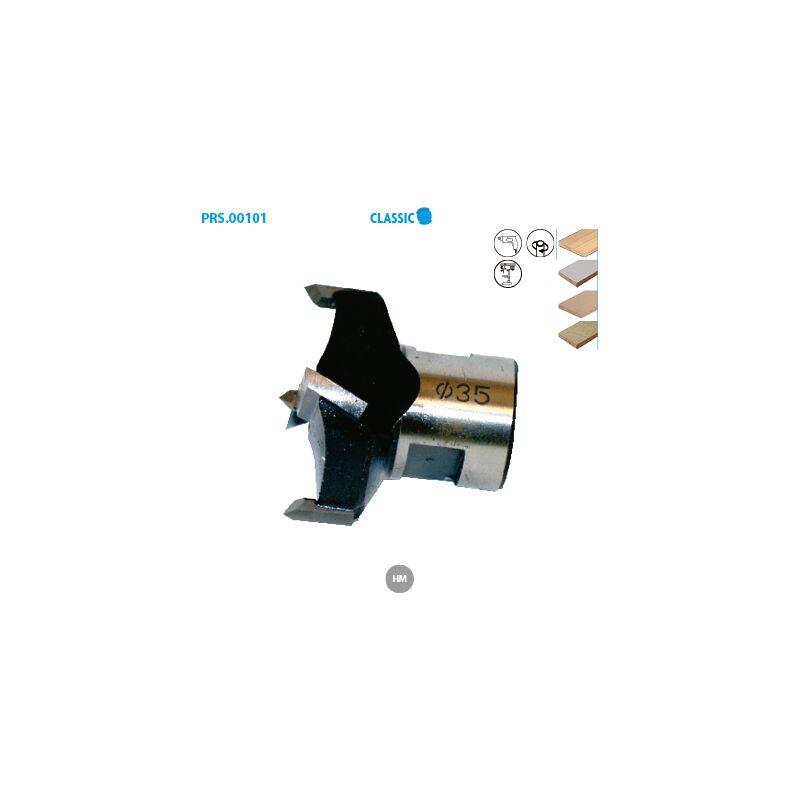 Leman - Tête de mèche à façonner pour bois Classic M12 ø 35 Long. 30mm