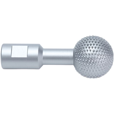 Tête de meulage sphérique 14mm pour perceuse, fraise rotative pour sculpture sur bois et métal, accessoire pour meuleuse d'angle en acier au carbone argenté