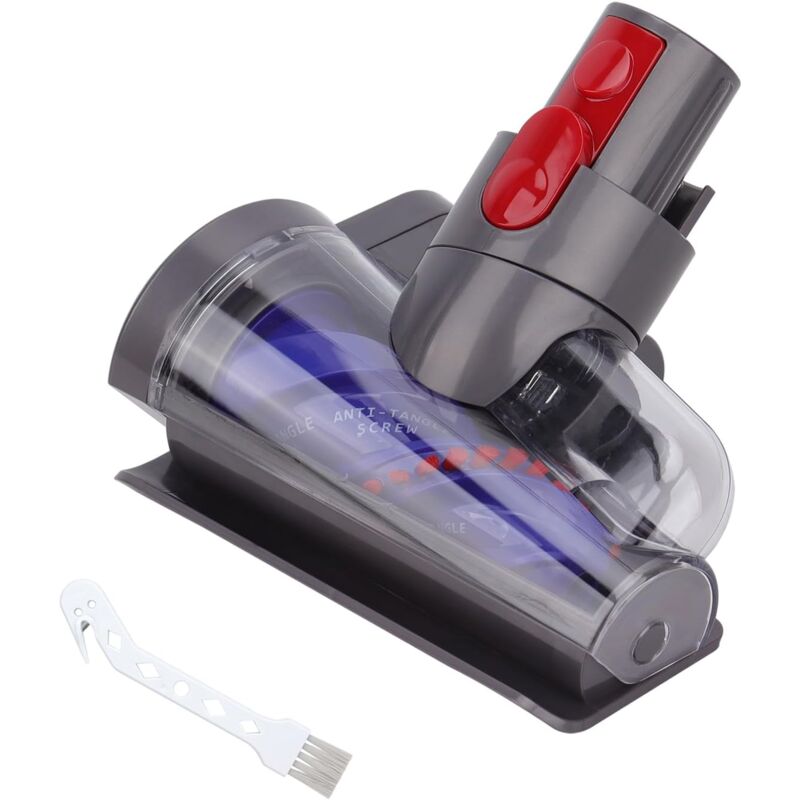Tête de Mini Brosse Turbine Compatible avec Dyson V15 V11 V10 V8 V7 - Anti-enchevêtrement Mini Brosse de Rechange - Pour Matelas, Canapé, siège de