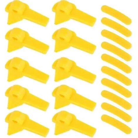 Tête de montage de pneu, 20 pièces, insert en plastique pour démonte-pneus, protection de bord de jante pour tête de montage de pneu (max.)