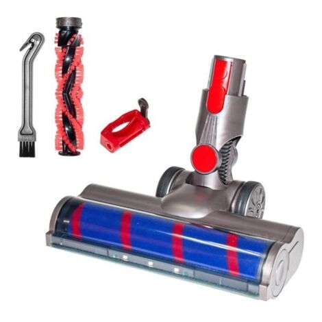TêTe de Moteur de Brosse de Sol à Rouleau Souple/Dur pour Aspirateur Dyson V7 V8 V10 V11 V15 avec Phare LED et Verrouillage Triger