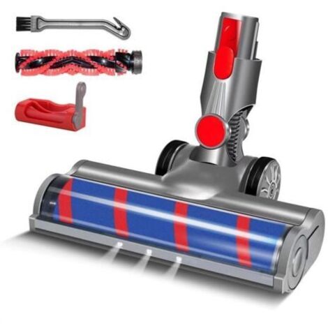 TêTe de Moteur de Brosse de Sol à Rouleau Souple/Dur pour Aspirateur Dyson V7 V8 V10 V11 V15 avec Phare LED et Verrouillage Triger